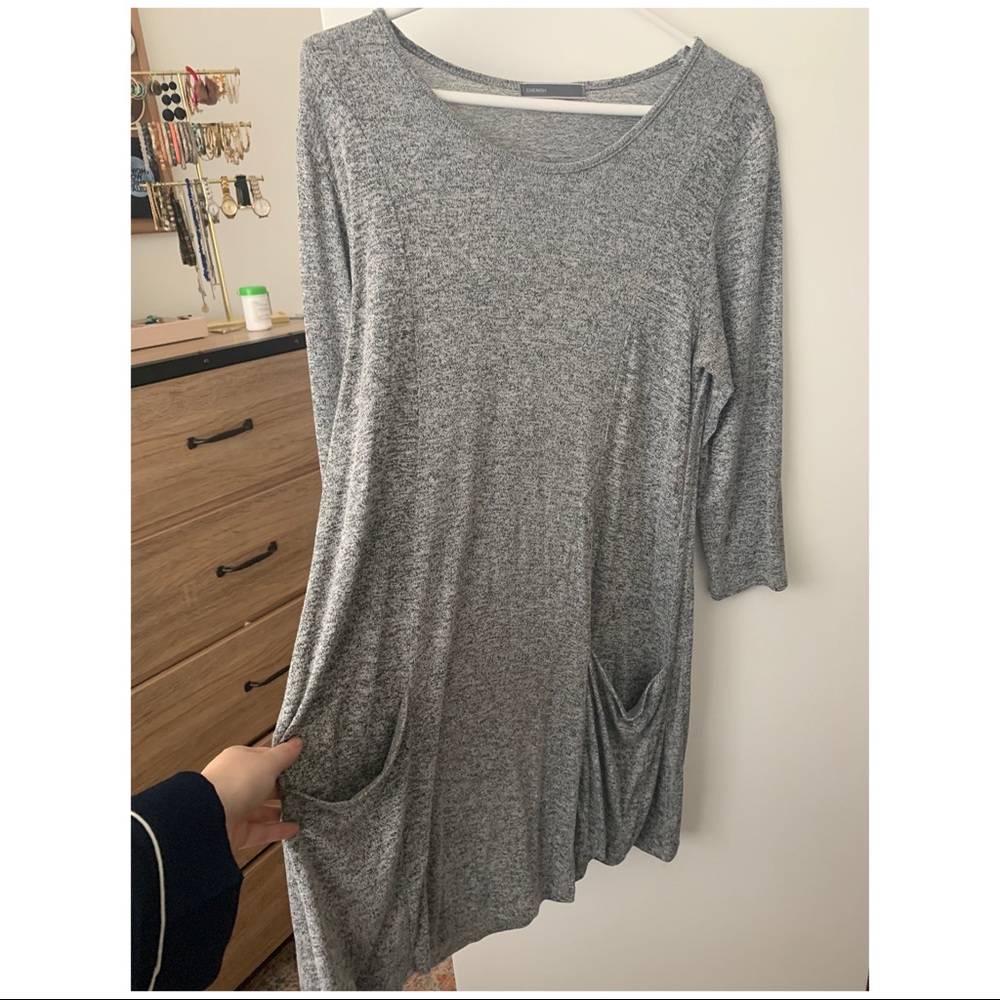 Grey swing dress